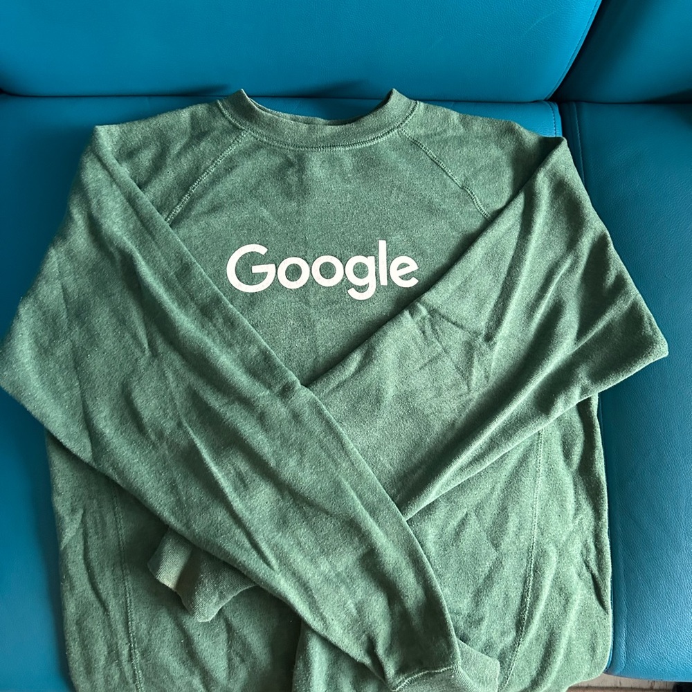 Google Crewneck Sweater in Green
